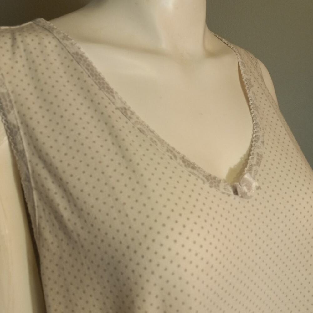 Carole Hochman Polka Dot Nightgown Cozycore Sleep Lounge Dress Sz XL Comfort - Picture 4 of 11